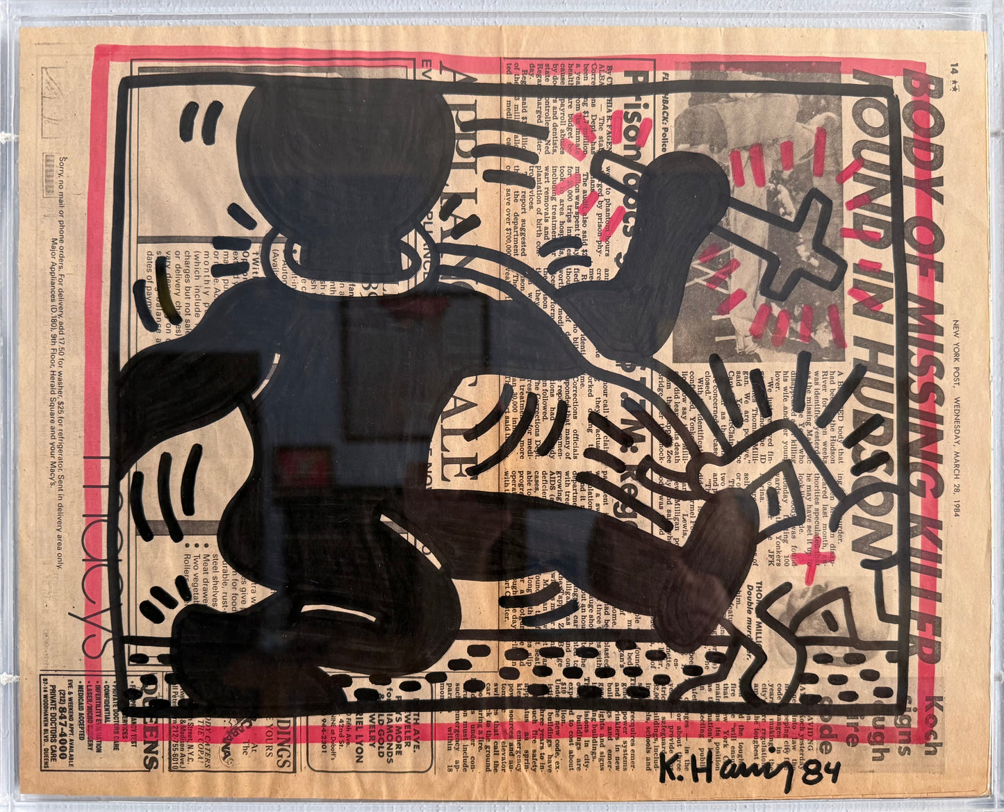 Keith Haring – Free South Africa (1982)