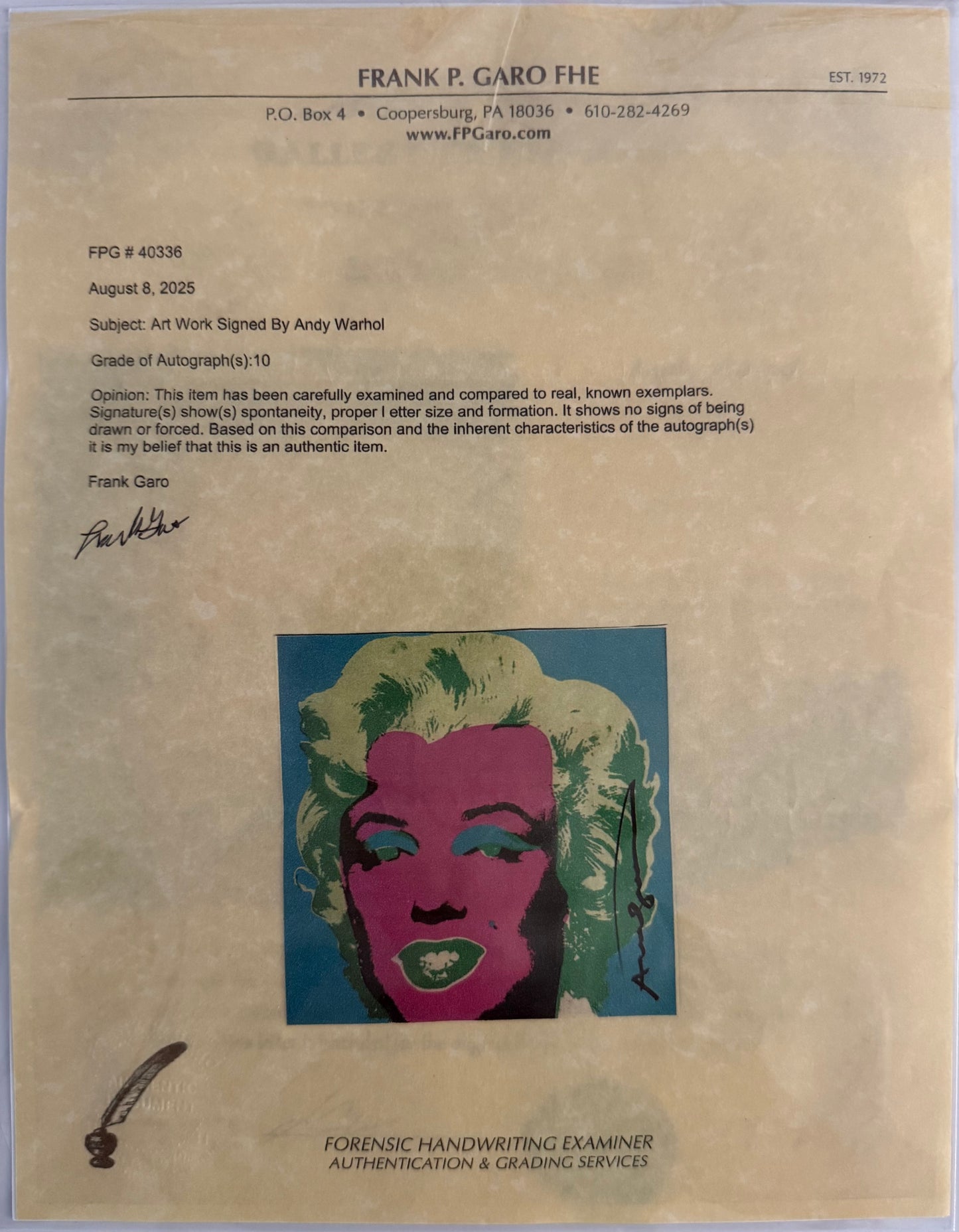ANDY WARHOL - Marilyn