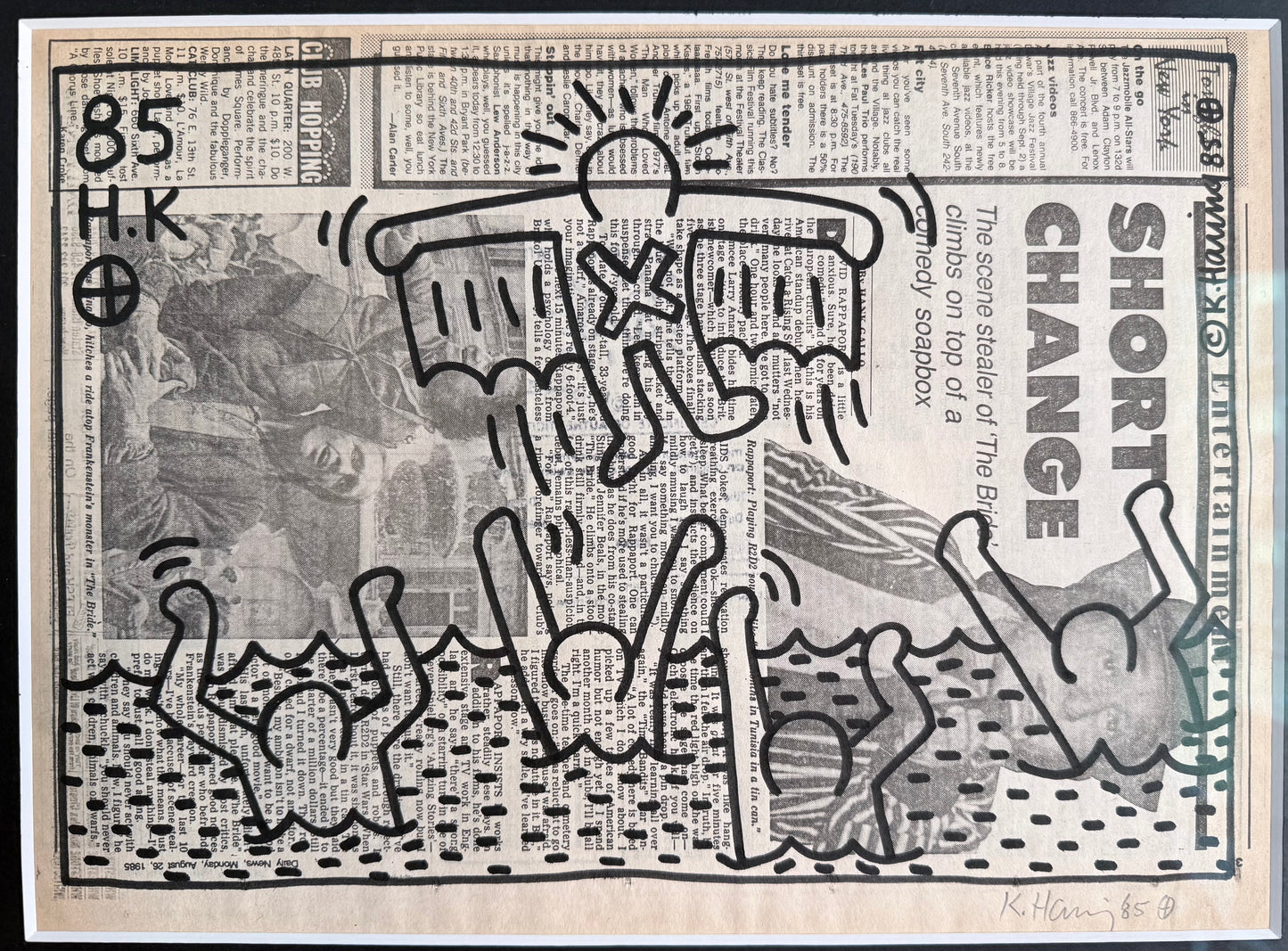 Keith Haring - Batman 1985