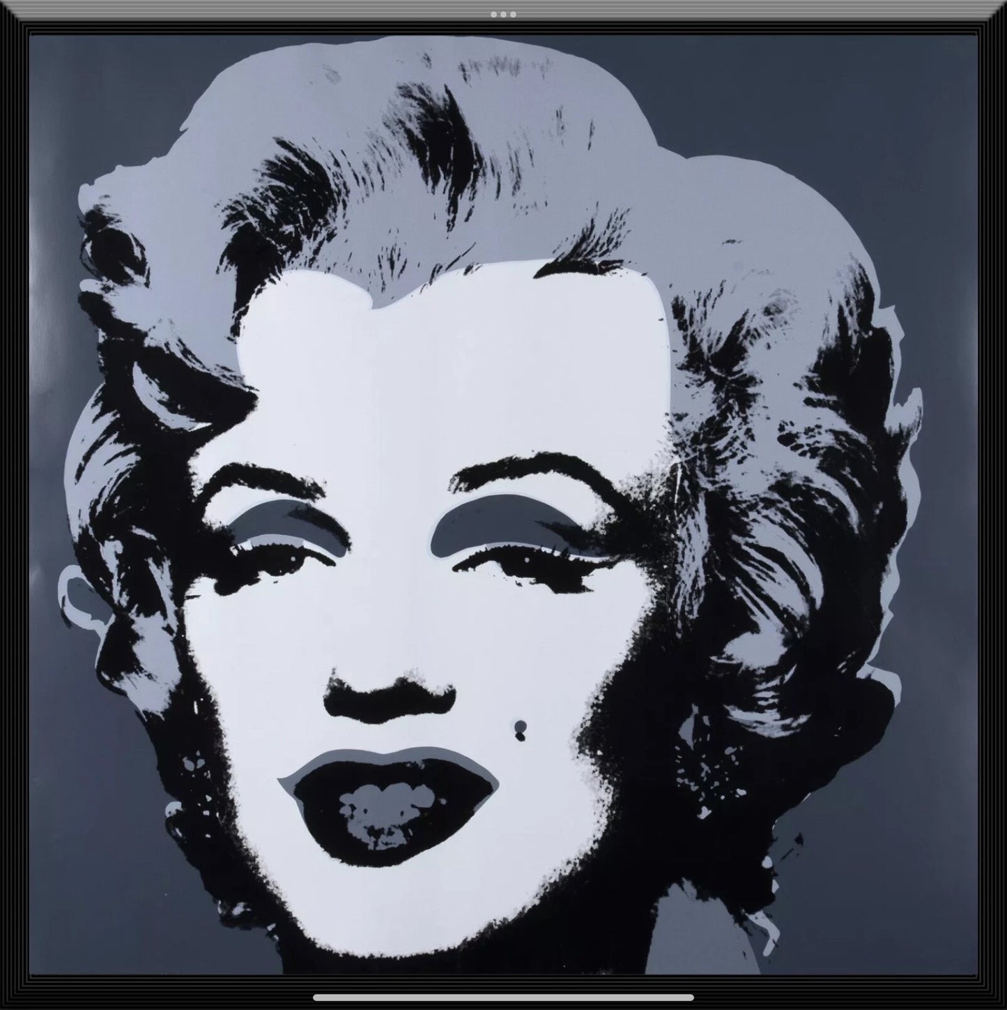 Andy Warhol – Black Marilyn, 1970 (Sunday B. Morning, Signed “This is not by me”)