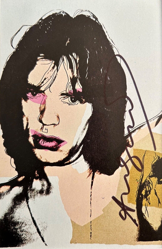 Andy Warhol – Cartolina d’invito “Mick Jagger” (1975)