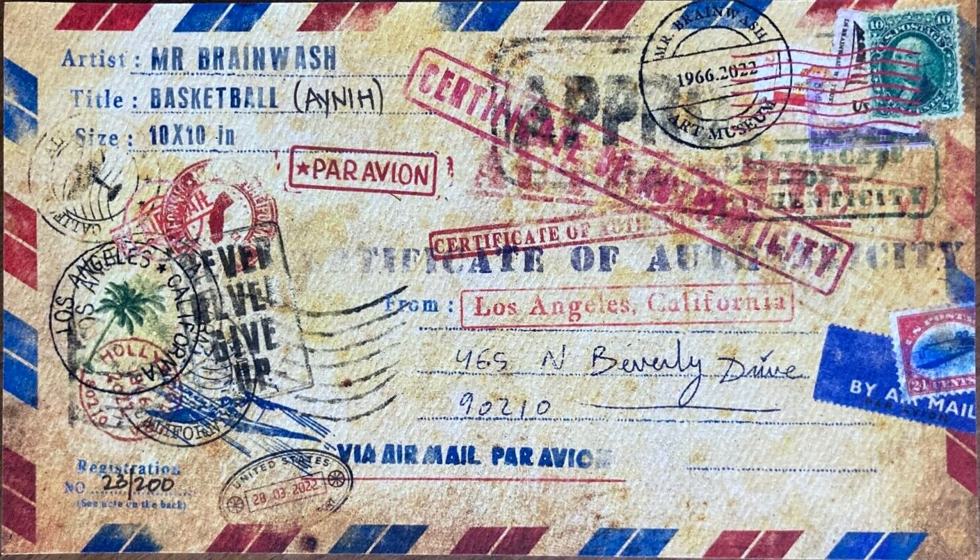 Mr. Brainwash – Pallone da Basket Personalizzato