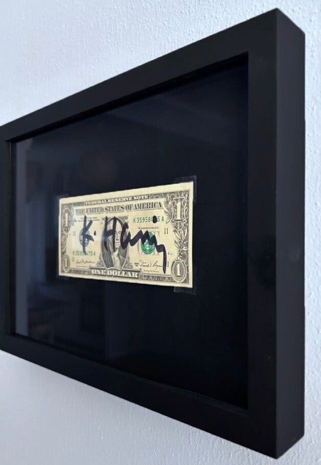 Keith Haring – Banconota da un dollaro firmata a mano (1981)