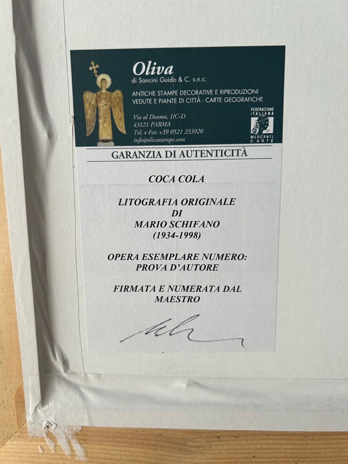 Mario Schifano – “Coca Cola” (70s)