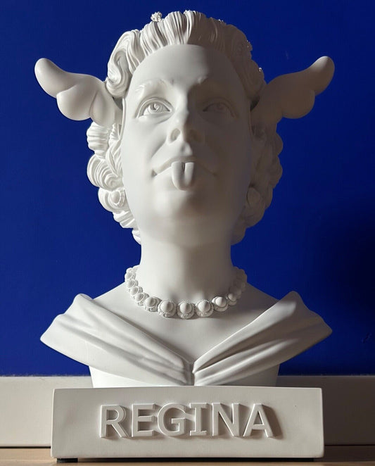 D*Face – “Dog Save the Queen” (2020), Limited Edition Sculpture with COA