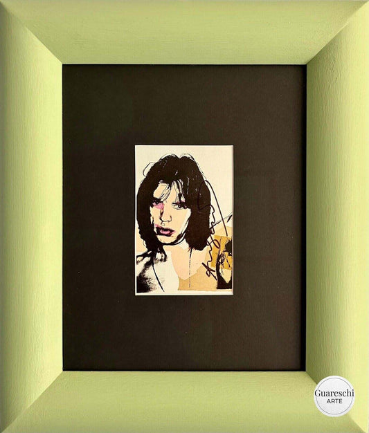 Andy Warhol – Cartolina d’invito “Mick Jagger” (1975)