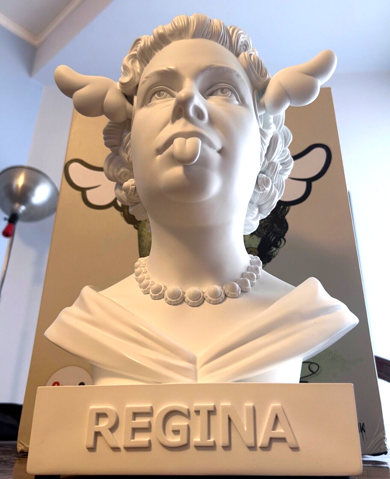 D*Face – “Dog Save the Queen” (2020), Limited Edition Sculpture with COA
