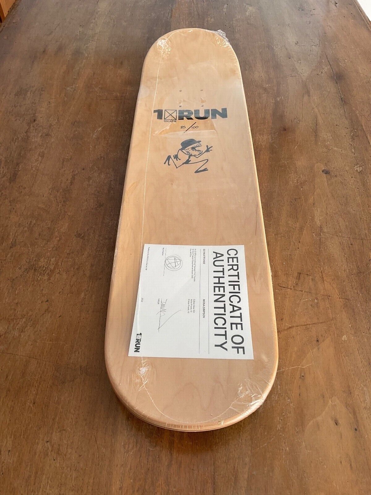 Mona Simpson – Nick Walker – Limited Edition Skateboard Deck 2022 – Signed and Numbered
