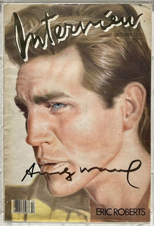 Andy Warhol – Rivista Interview autografata (Ottobre 1986)