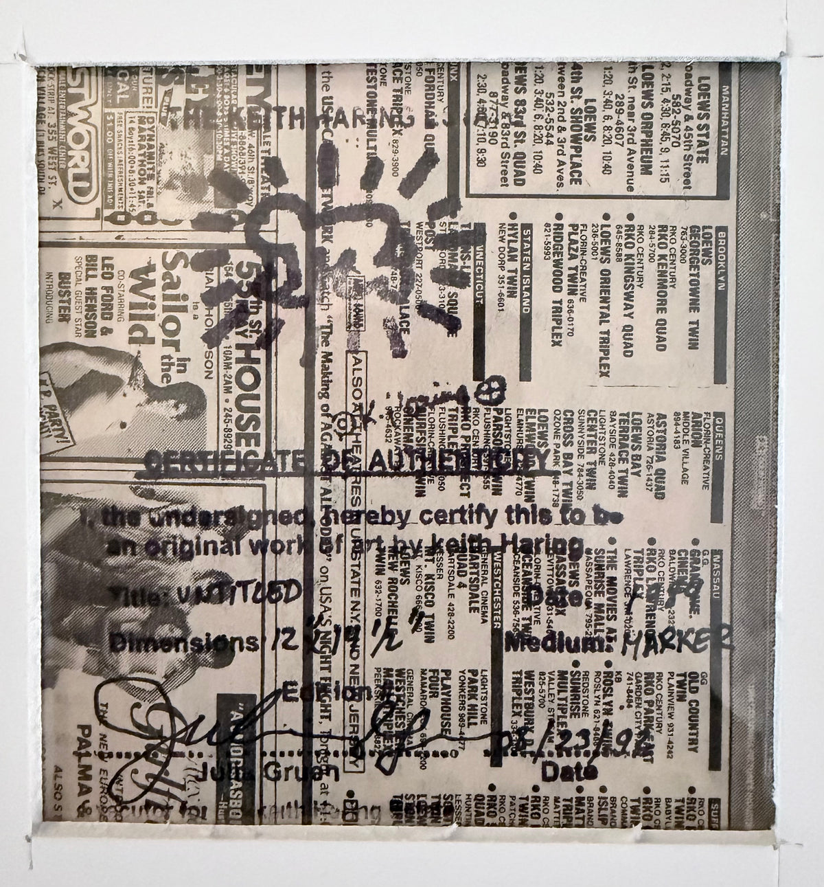 Keith Haring - Untitled (Red Cross)