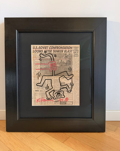 Keith Haring - Untitled 84 (Hanged cat)