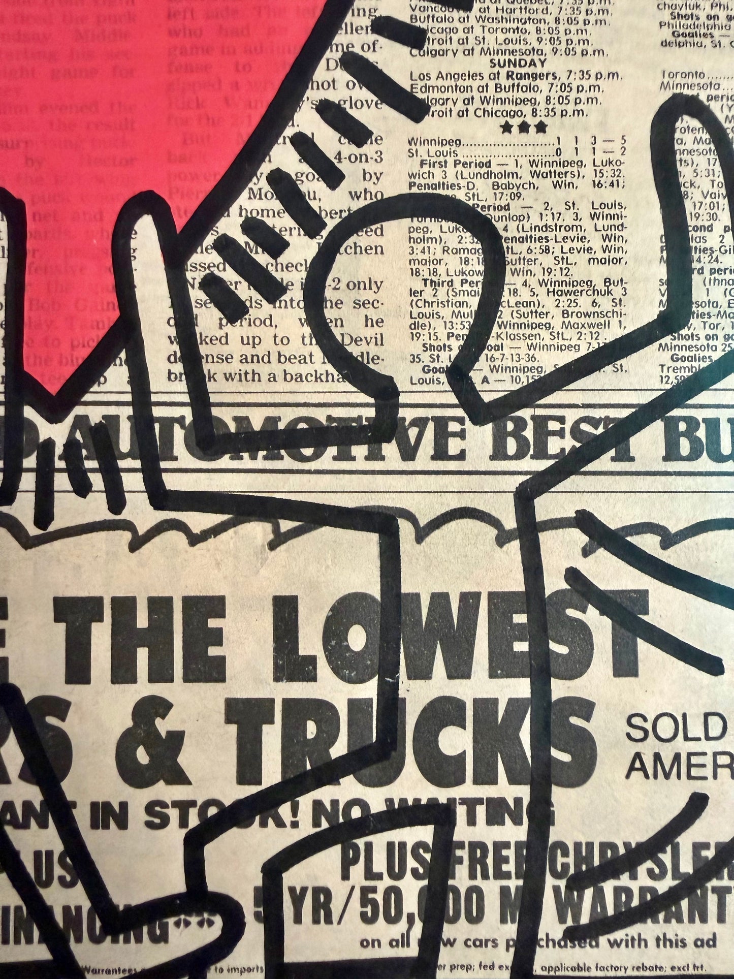 Keith Haring- Untitled 82 (radiant earth)