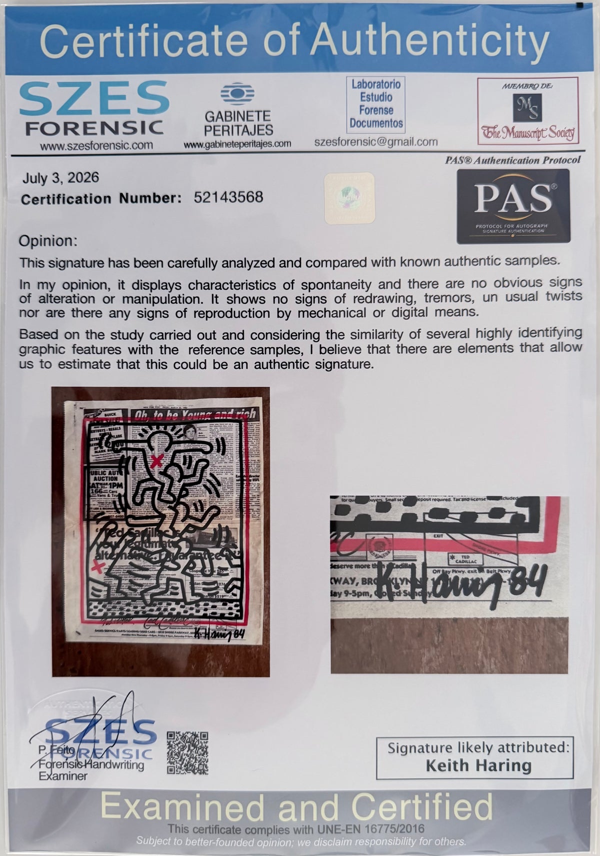Keith Haring - Untitled (Human Ladder) 84