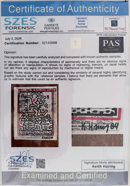 Keith Haring - Untitled (Human Ladder) 84