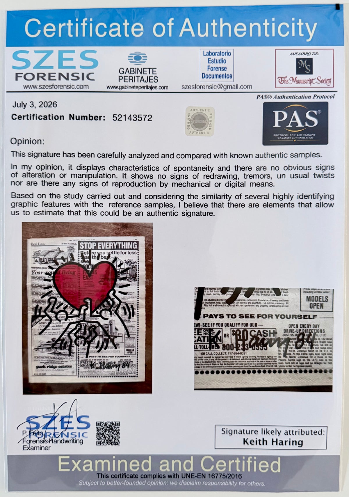 Keith Haring - Untitled (Heart)