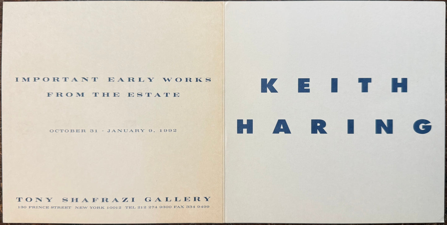 Keith Haring - Shafrazi Invitation