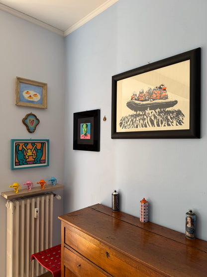 Banksy (after) - Migrant Boat