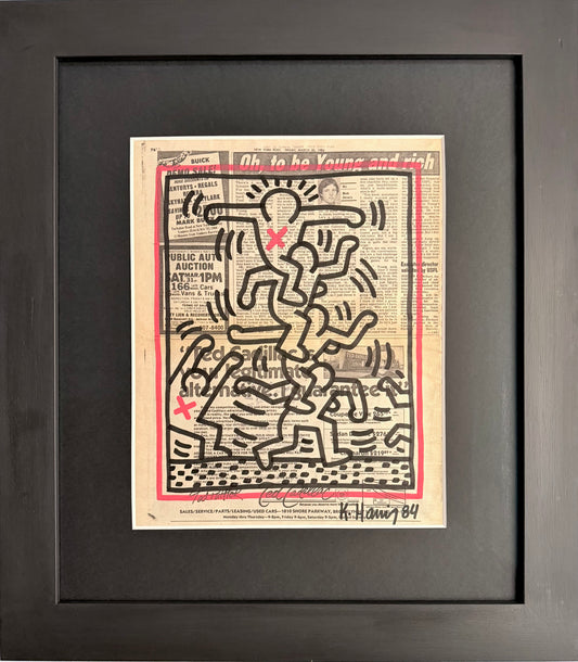 Keith Haring - Untitled (Human Ladder) 84