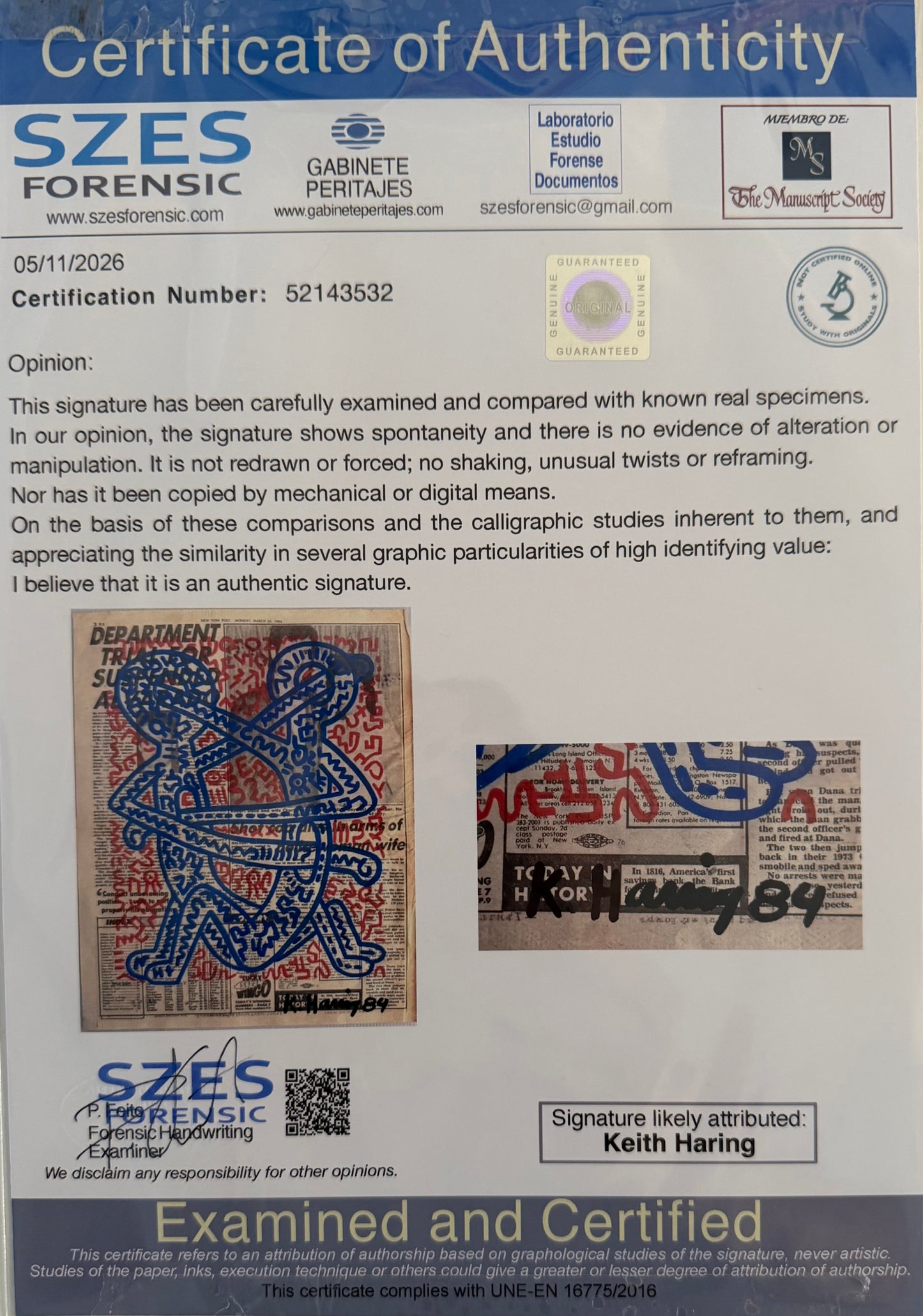Keith Haring - Untitled 84 (Holy Man)