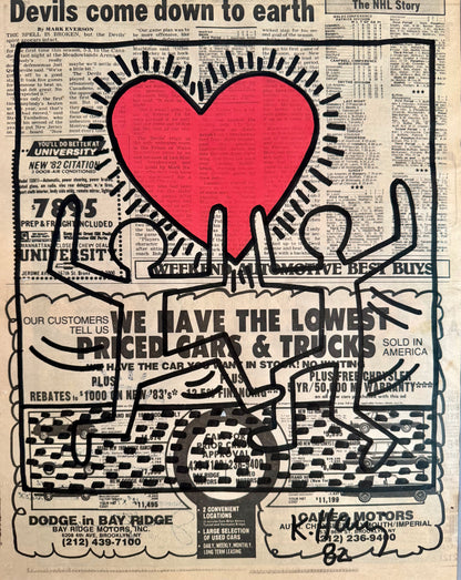 Keith Haring- Untitled 82 (radiant earth)