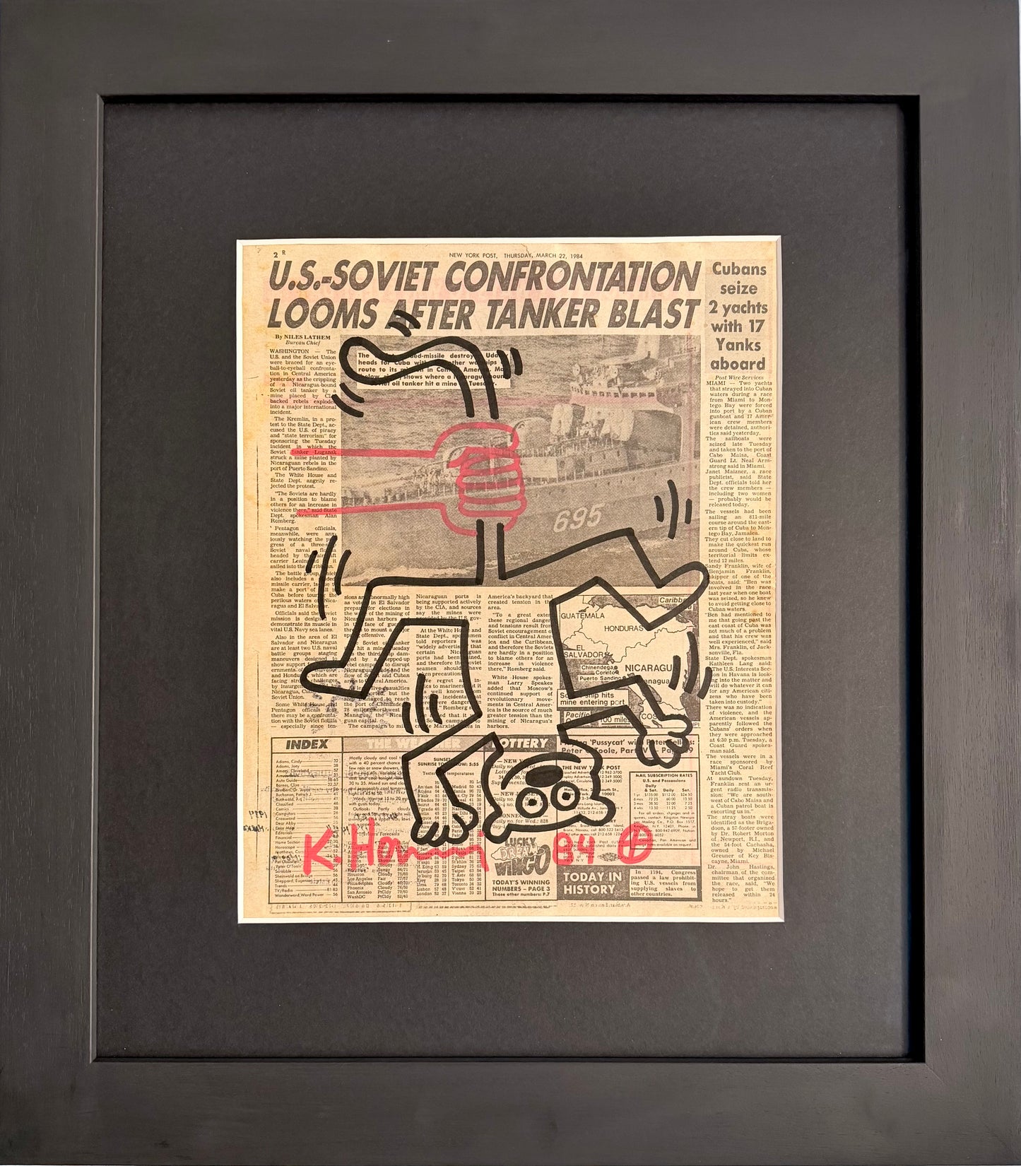 Keith Haring - Untitled 84 (Hanged cat)