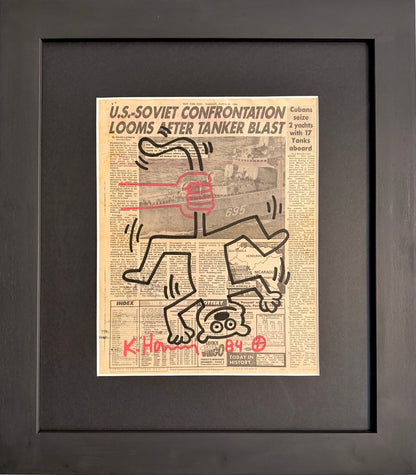 Keith Haring - Untitled 84 (Hanged cat)