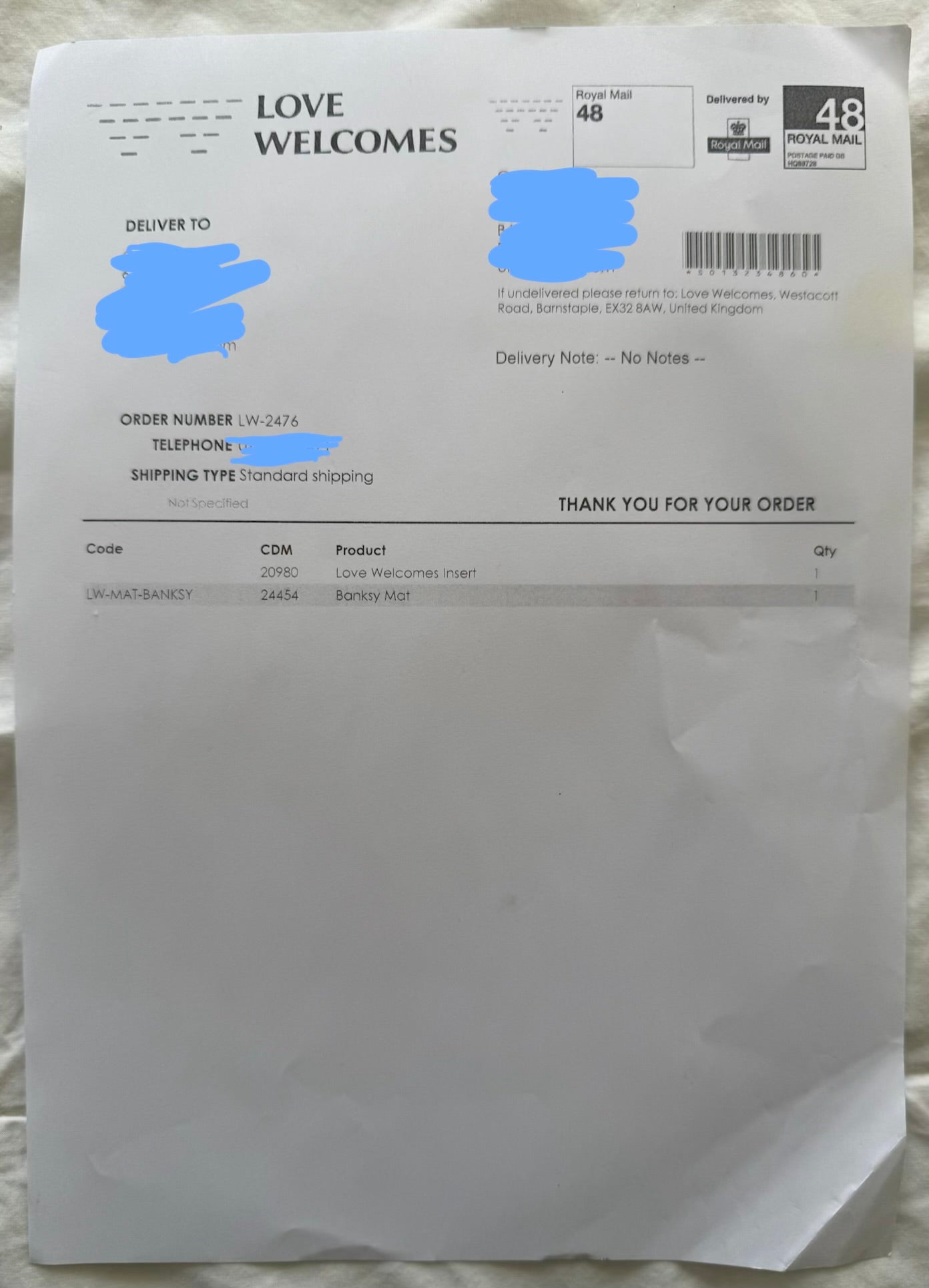 Banksy – Welcome Mat (2020)