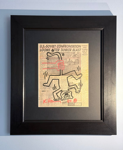 Keith Haring - Untitled 84 (Hanged cat)