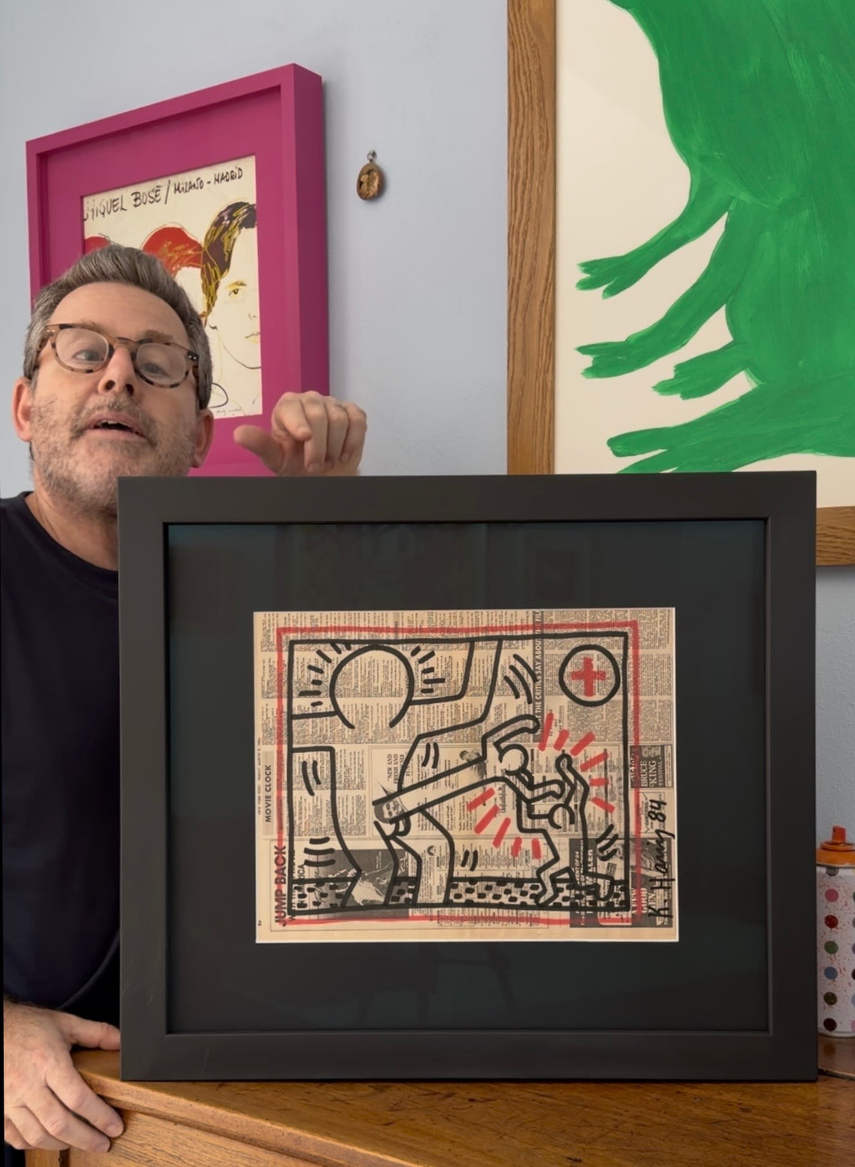 Keith Haring - Untitled (Red Cross)