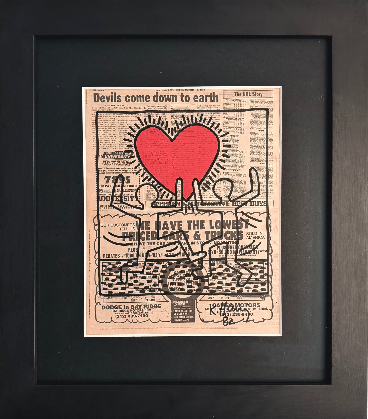 Keith Haring- Untitled 82 (radiant earth)