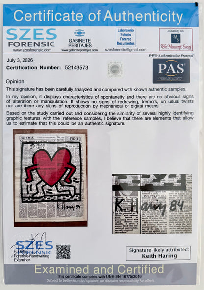 Keith Haring - Running Heart