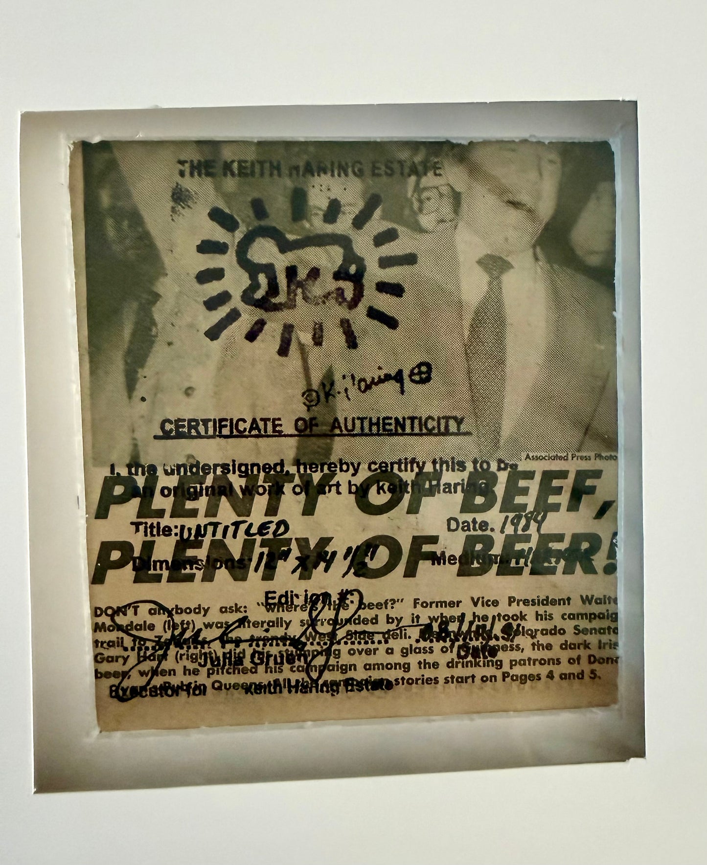 Keith Haring - Untitled 84 (Holy Man)