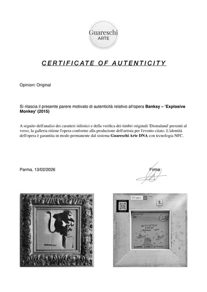 Banksy - Explosive Monkey cardboard