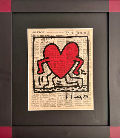 Keith Haring - Running Heart