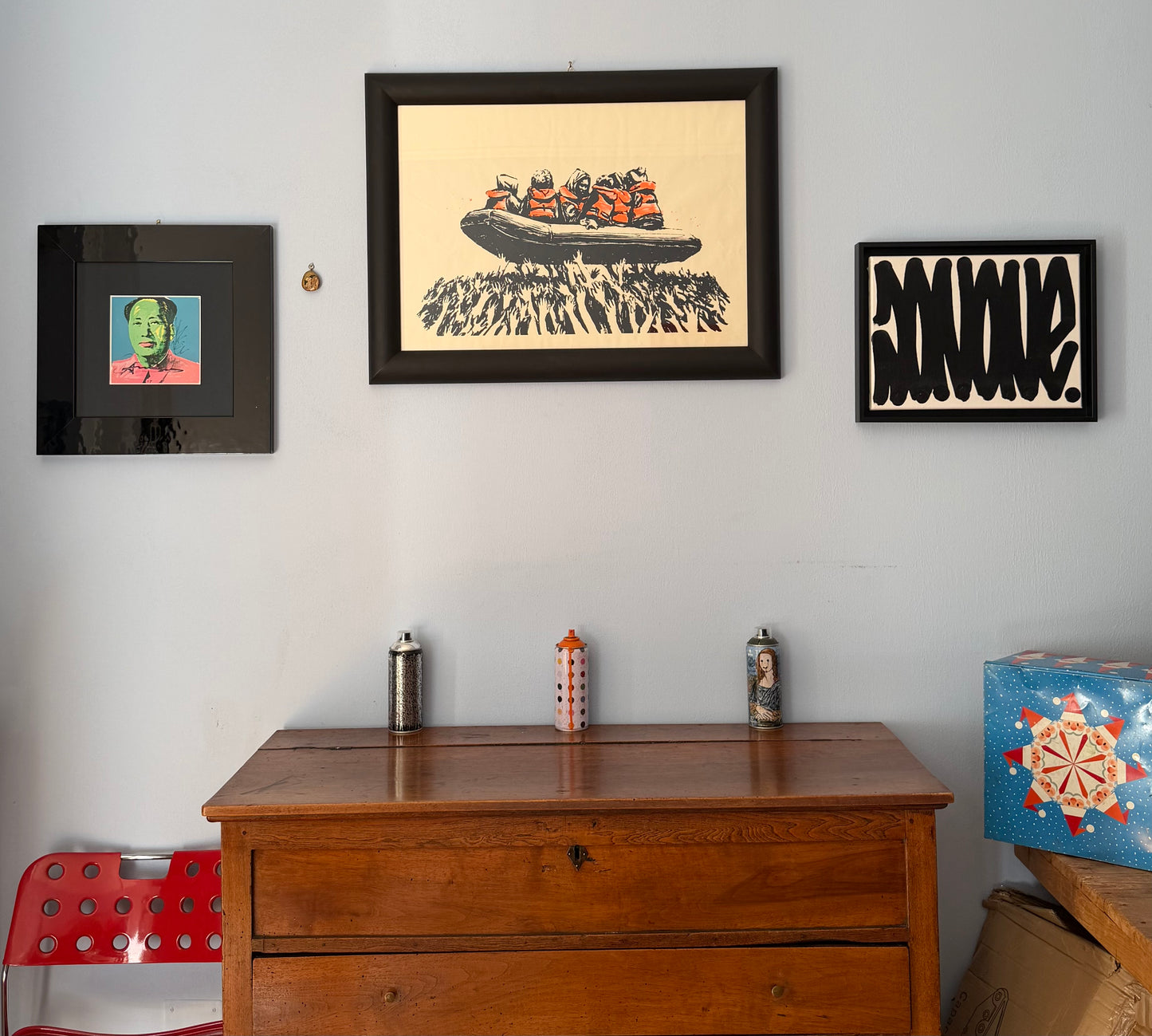 Banksy (after) - Migrant Boat