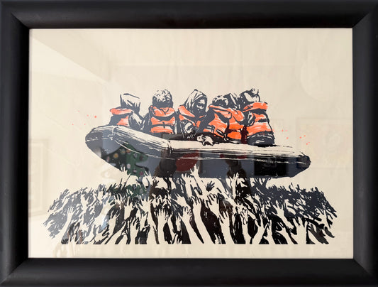 Banksy (after) - Migrant Boat