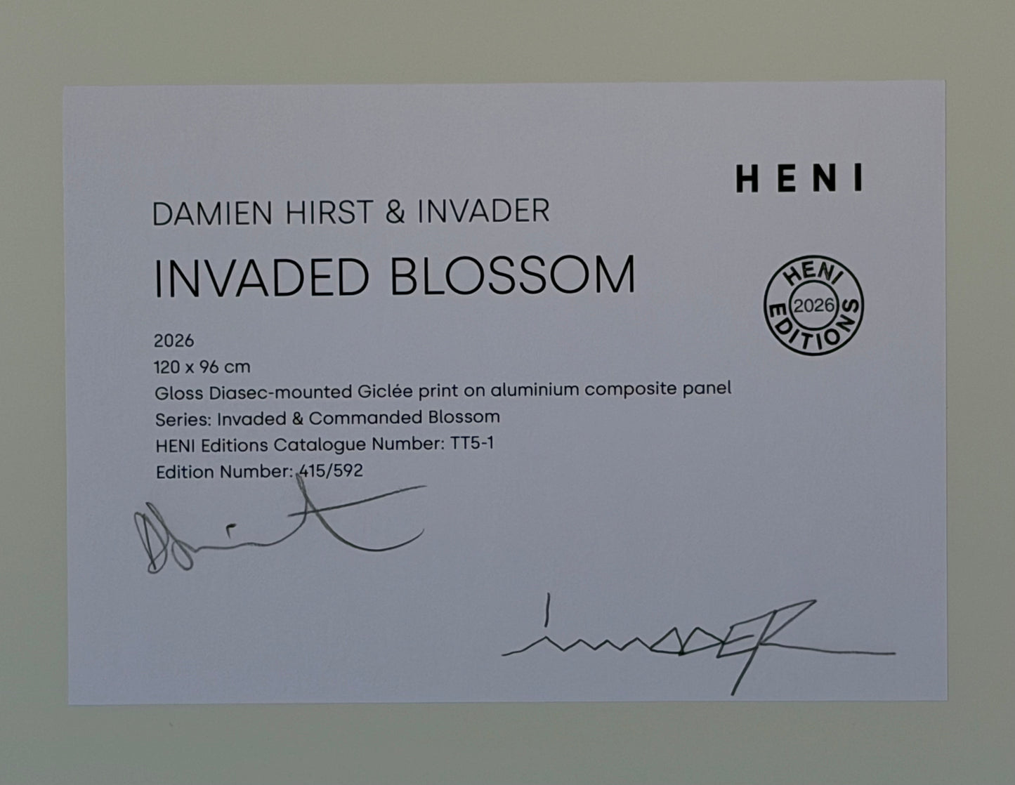Damien Hirst & Invader - Invaded Blossom 2026