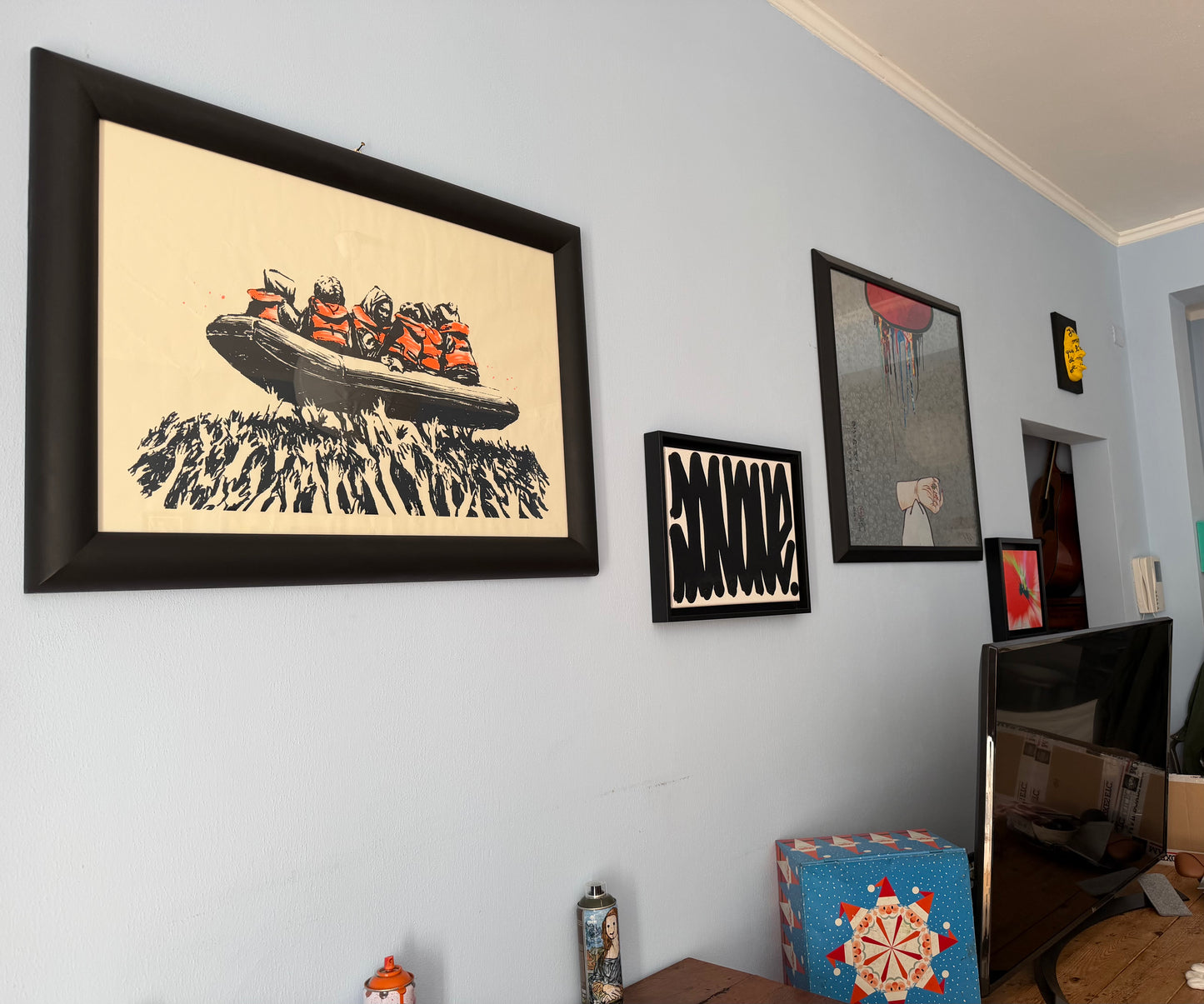 Banksy (after) - Migrant Boat