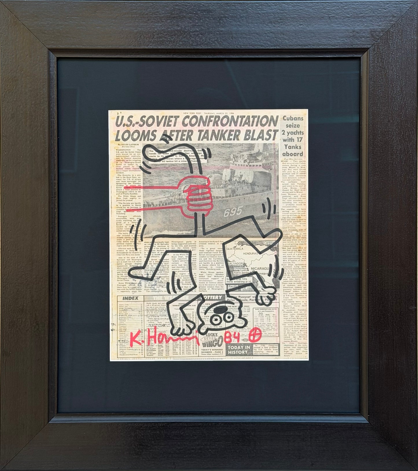 Keith Haring - Untitled 84 (Hanged cat)