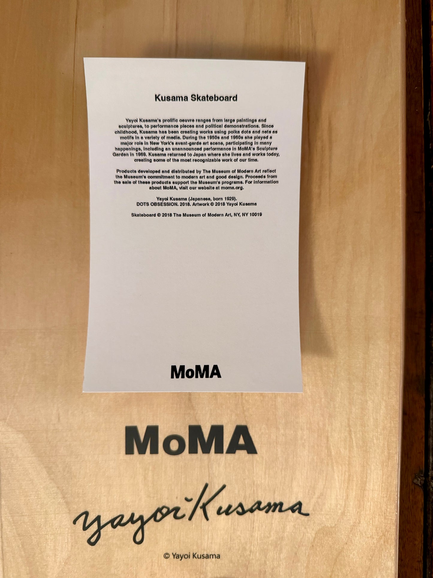 Yayoi Kusama - Dots Obsession MoMA Skateboard Yellow