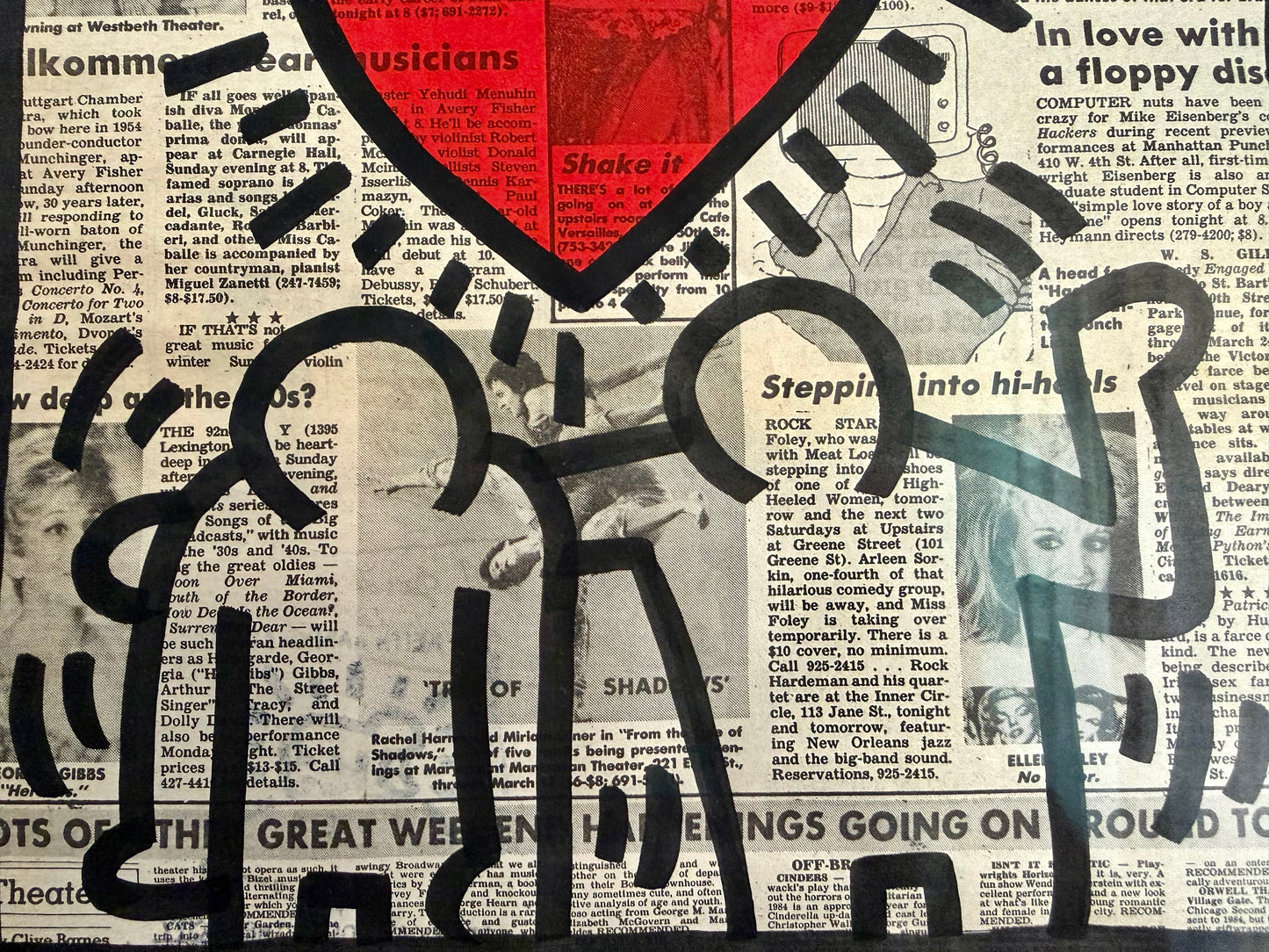 Keith Haring - Untitled (Be Mine)