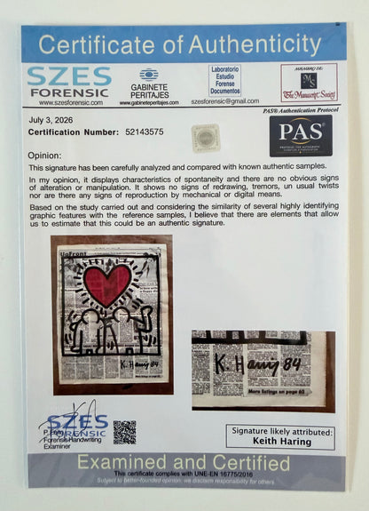 Keith Haring - Untitled (Be Mine)