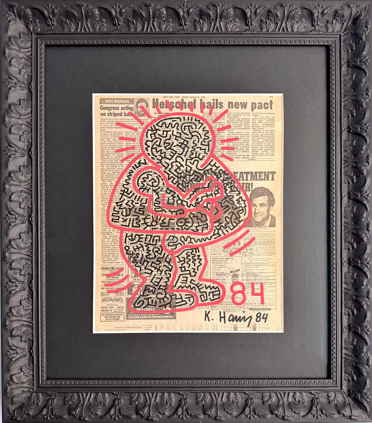 Keith Haring - Untutled (Figure with Baby)