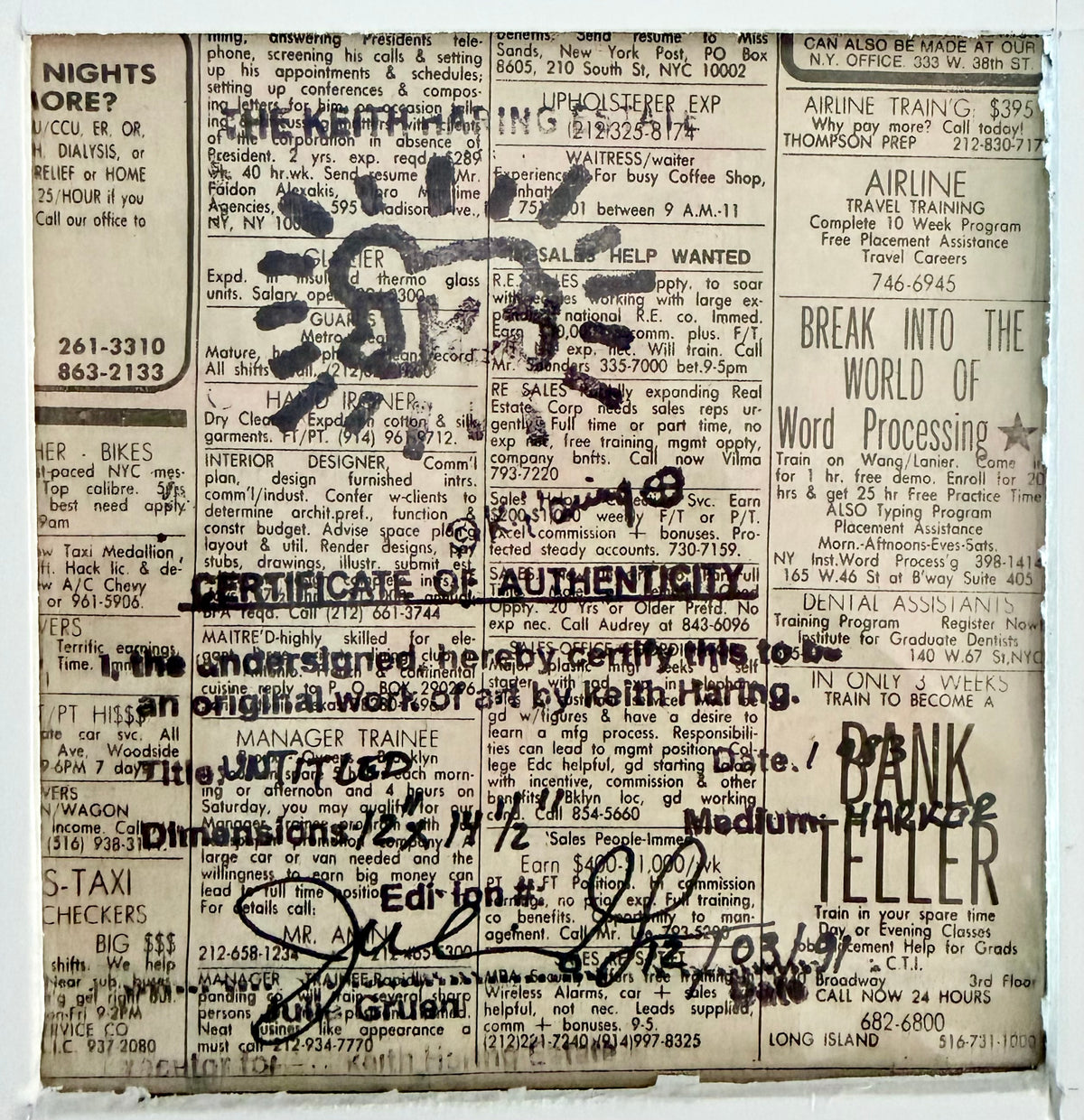 Keith Haring - Untitled (Running Figure)