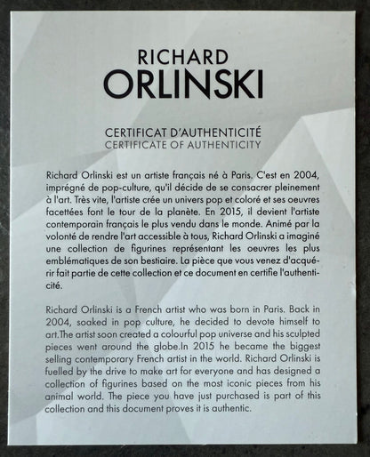 Richard Orlinski – Leone Bianco (White Lion)