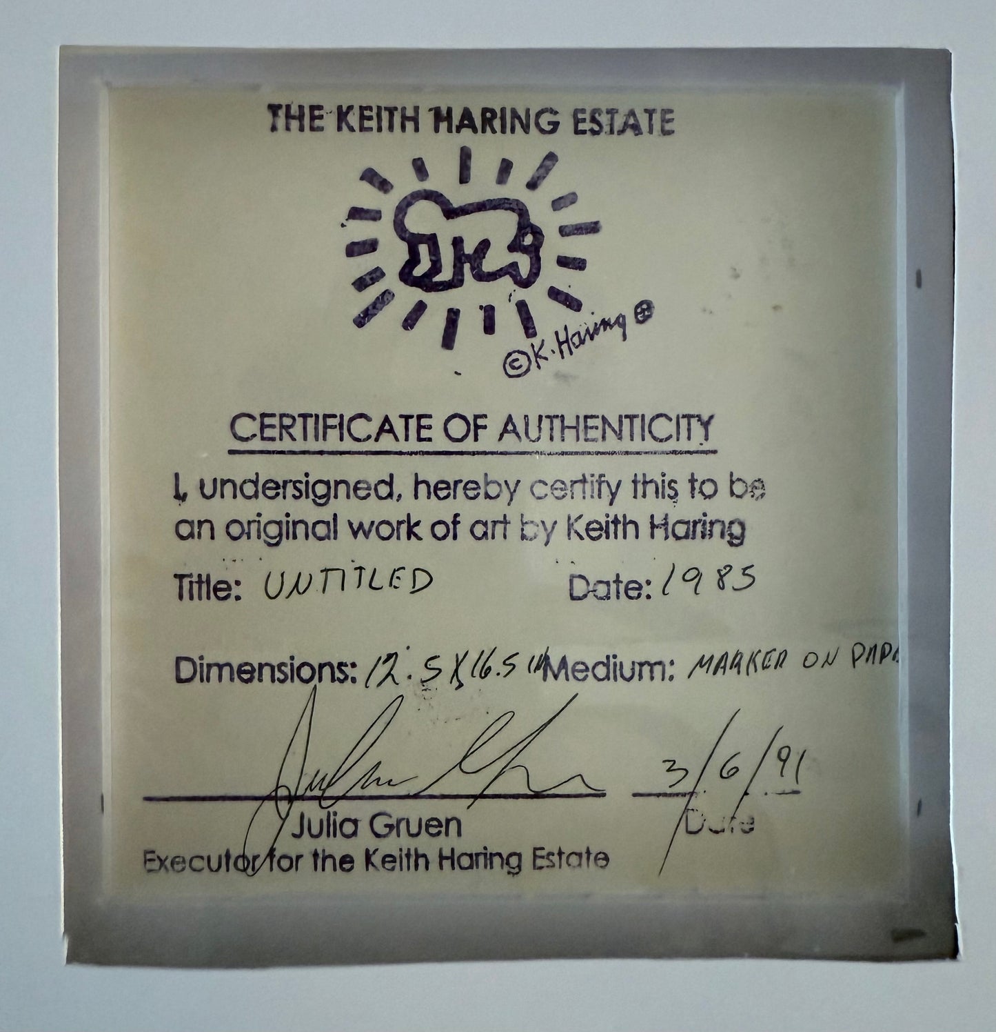 Keith Haring - untitled 1985