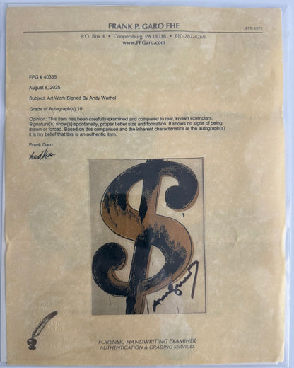 Andy Warhol – Dollar Sign
