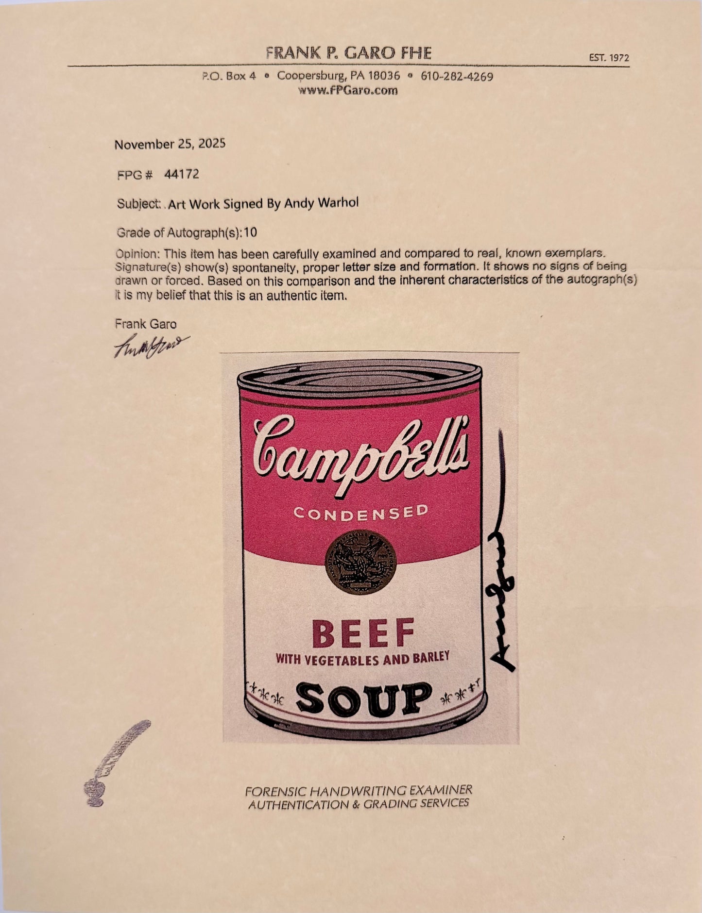Andy Warhol – Mini Campbell Soup