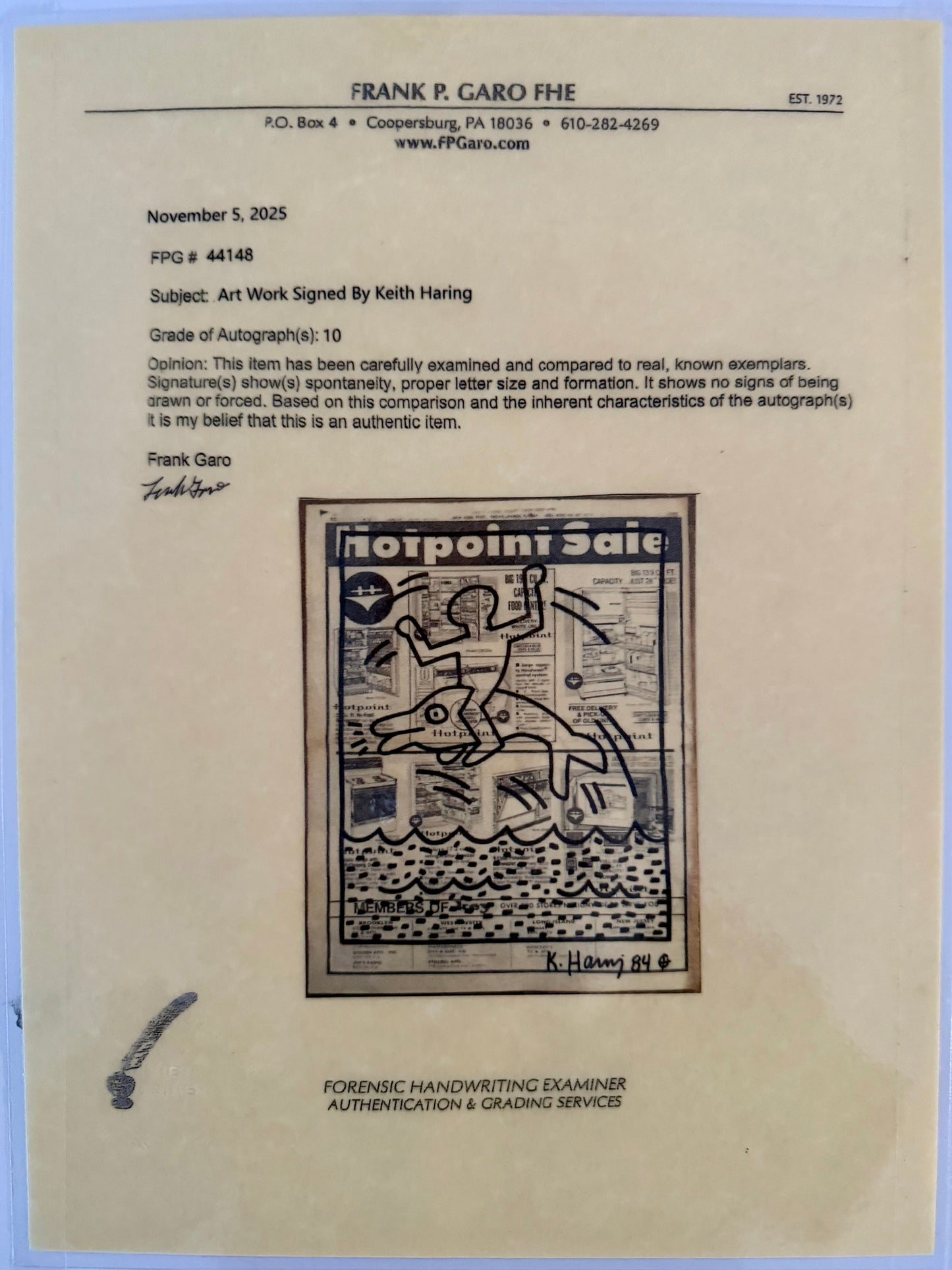 Keith Haring – Untitled “Dolphin” (1984)