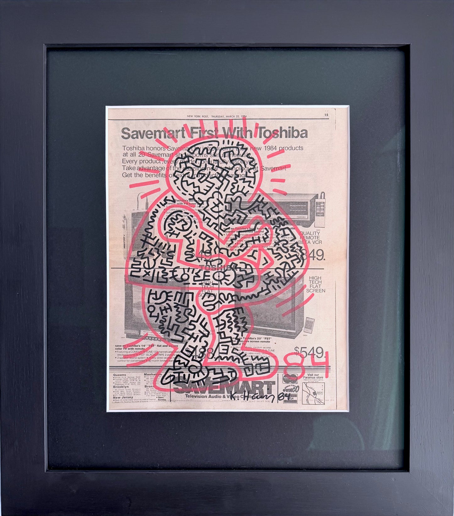 Keith Haring Untitled 84 "Holding Life"